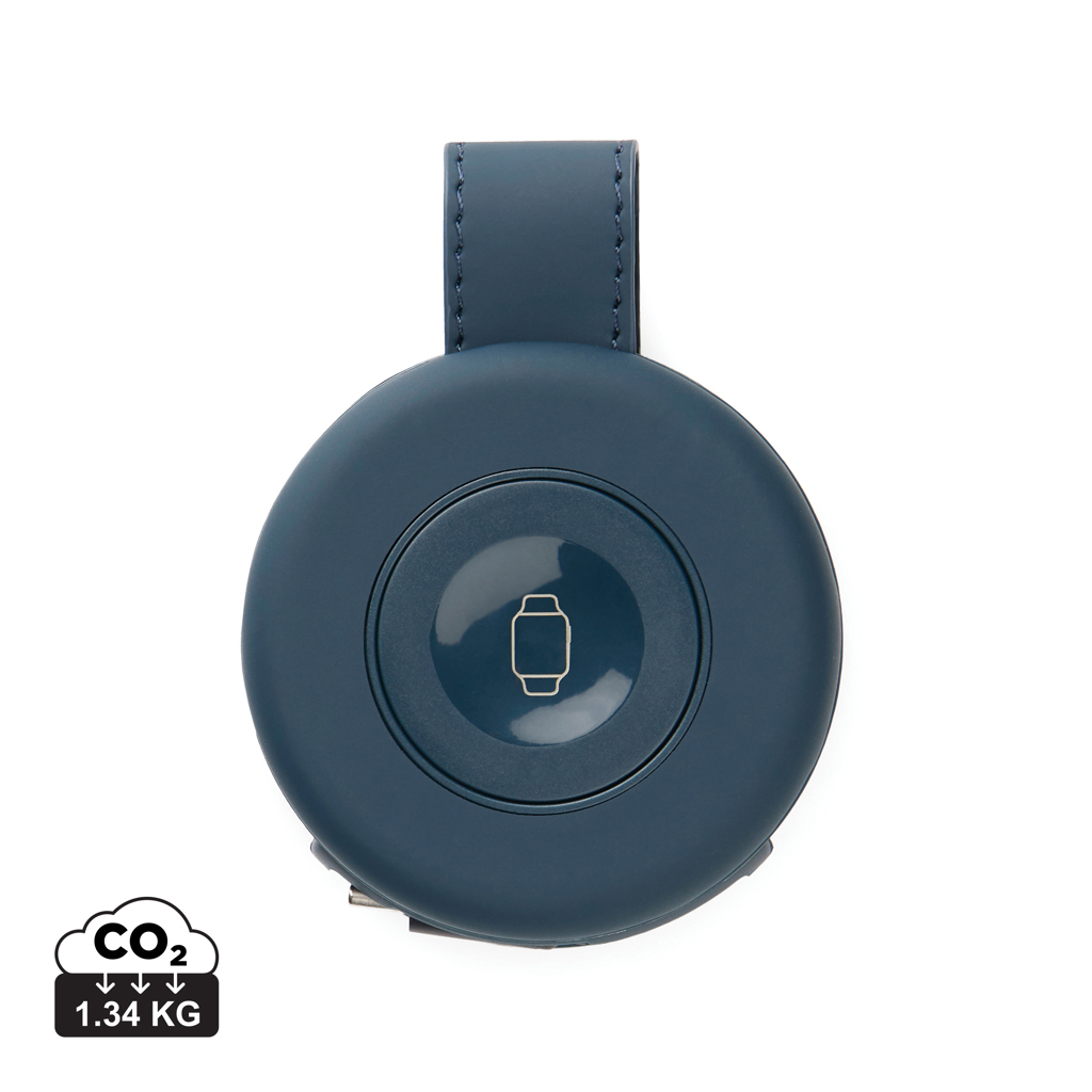 Chargeur de voyage 2-en-1 15W à personnaliser Baltimore Bleu marine